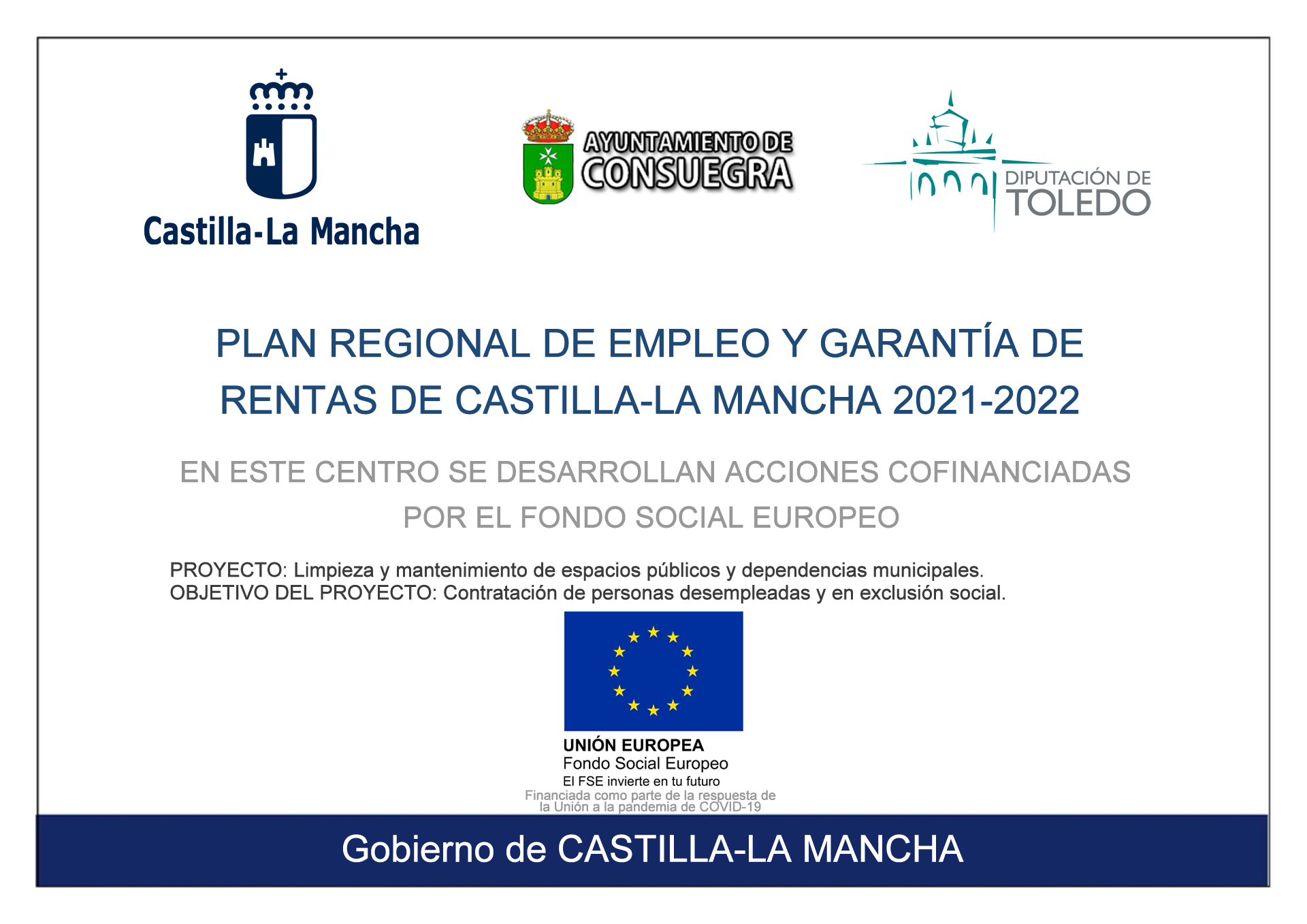 Convocatoria Plan de Empleo y Garantía Castilla-La Mancha 2021/2022. Listado provisional