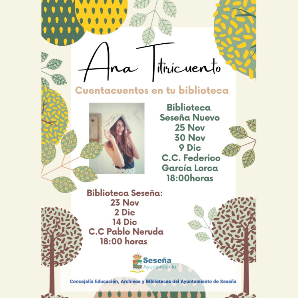 CUENTACUENTOS EN TU BIBLIOTECA – Ayuntamiento de Seseña