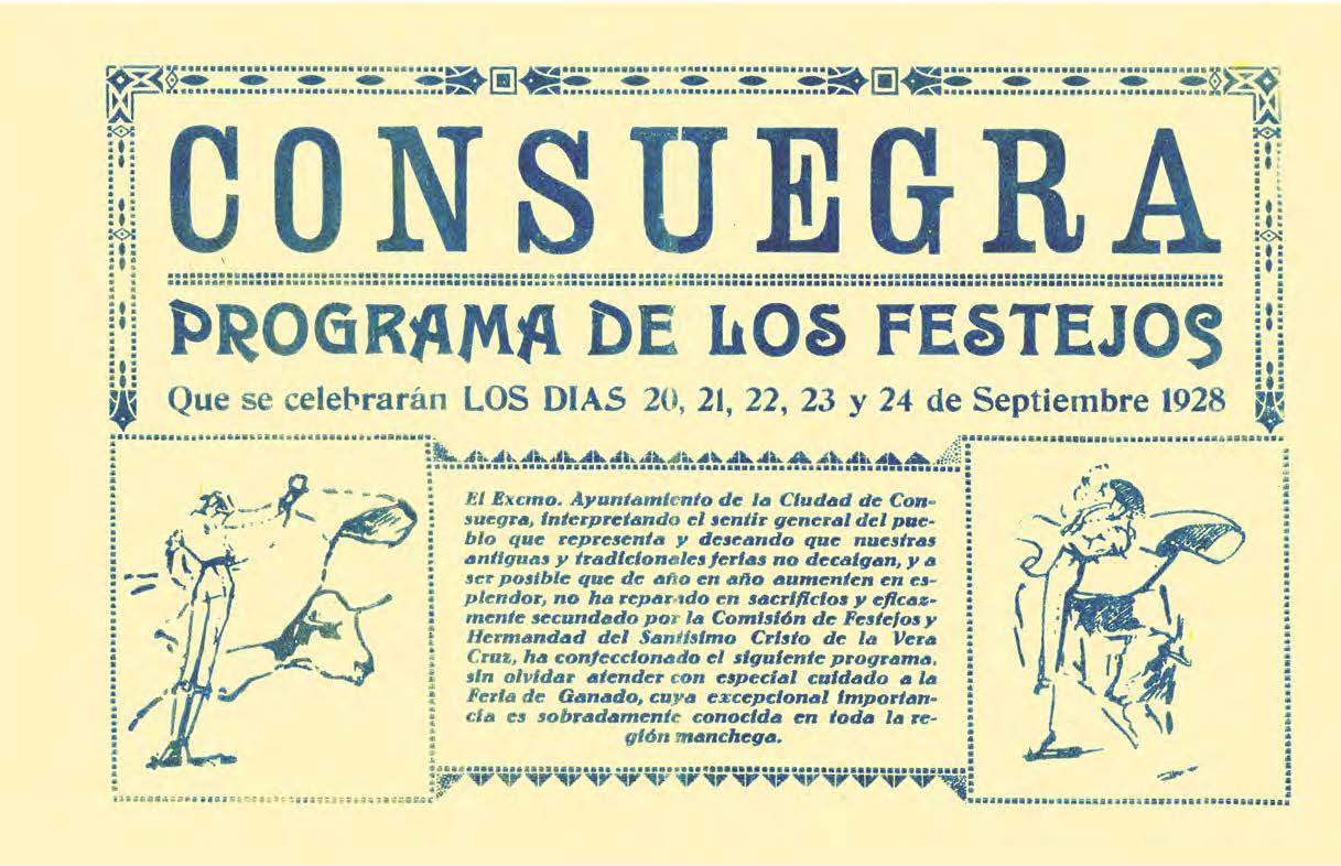 El Archivo Municipal de Consuegra recibe donación de un original del programa festejos de 1928
