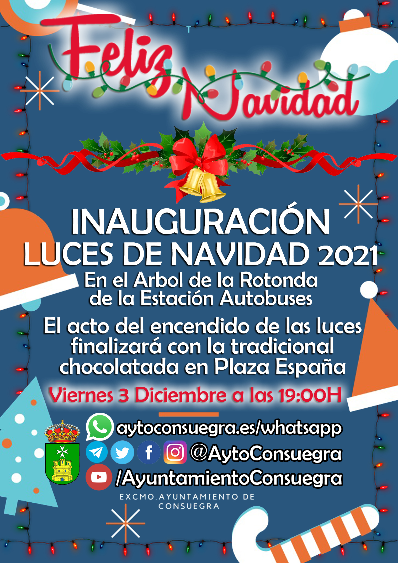 Inauguración del encendido navideño próximo viernes 3 de diciembre
