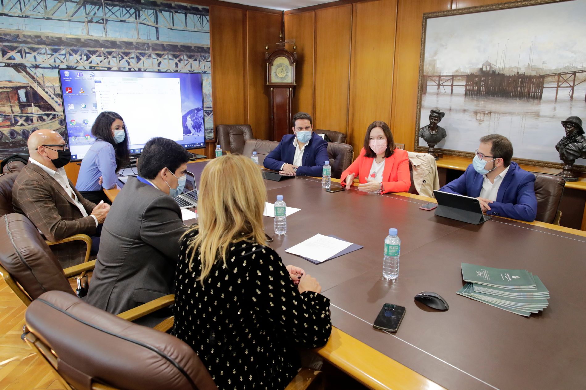 La alcaldesa, Rosa Melchor, participa en Huelva en las reuniones de avance en el desarrollo de la Plataforma Logística Intermodal de Alcázar de San Juan