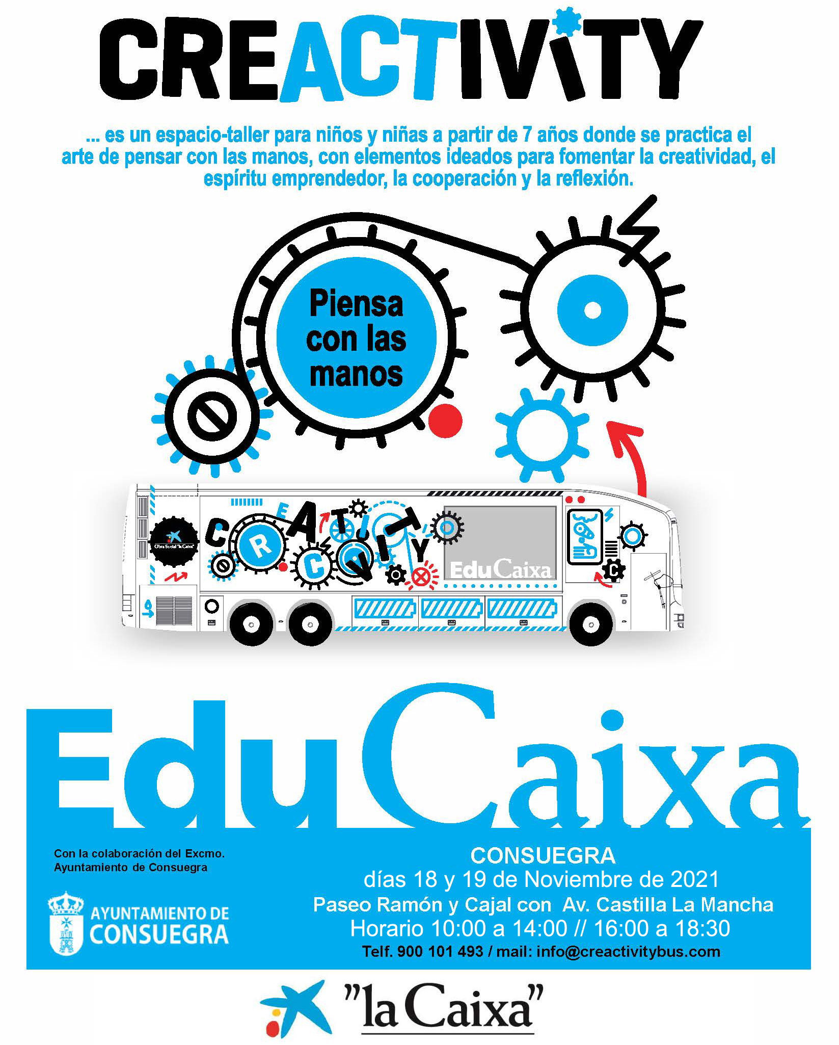 Taller itinerante Creactivity días 18 y 19 de noviembre
