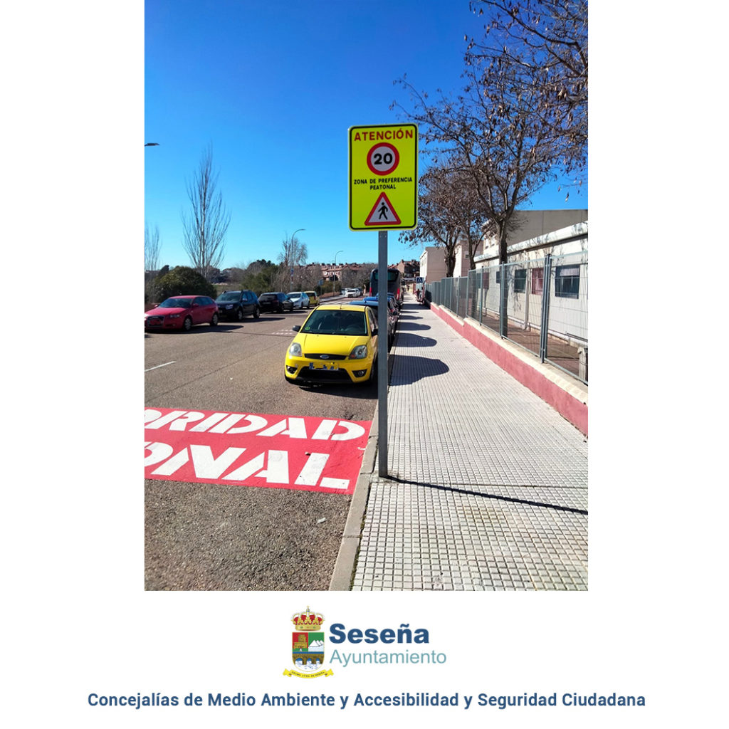 FINALIZADA LA PRIMERA FASE DEL PROYECTO DE SEÑALIZACIÓN DE PRIORIDAD PEATONAL – Ayuntamiento de Seseña