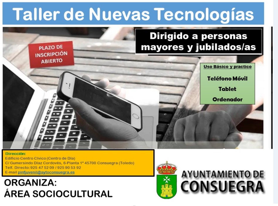 Taller de nuevas tecnologías en Centro de Día