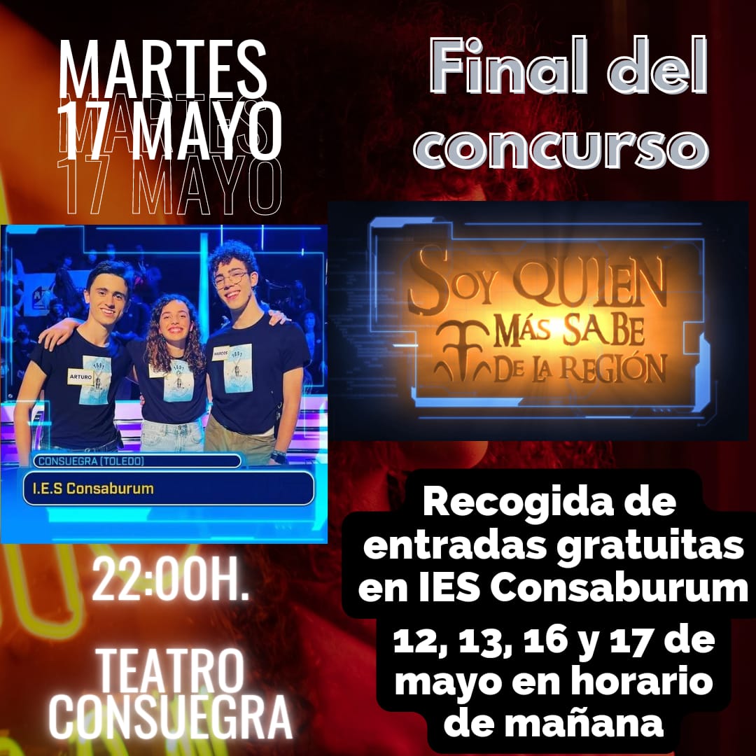 IES CONSABURUM en la final "Soy quien más sabe de la región"