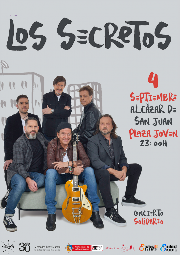 A la venta las entradas del concierto solidario de Los Secretos organizado para la Feria