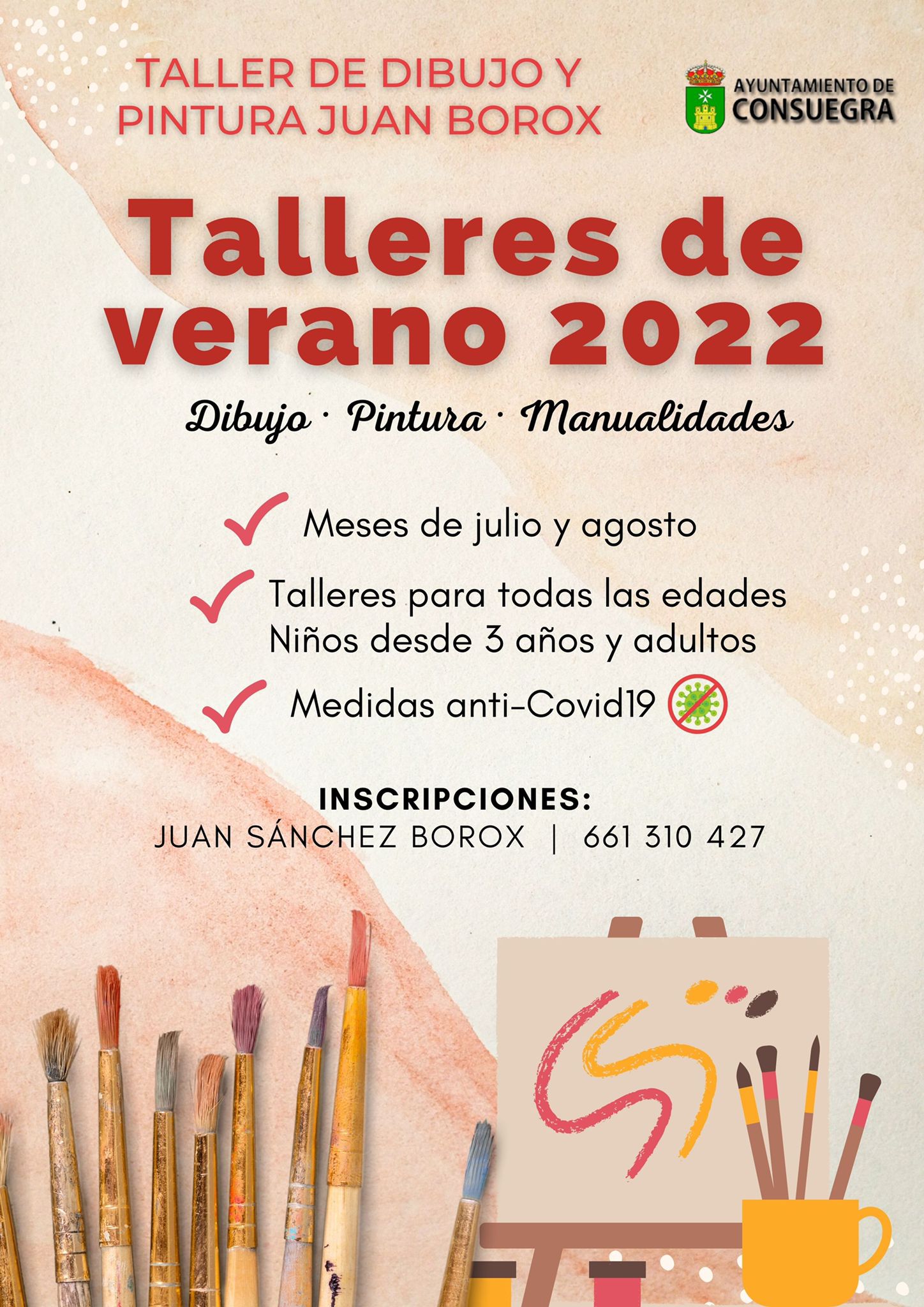 Escuela de Pintura Juan Borox. Talleres de verano 2022