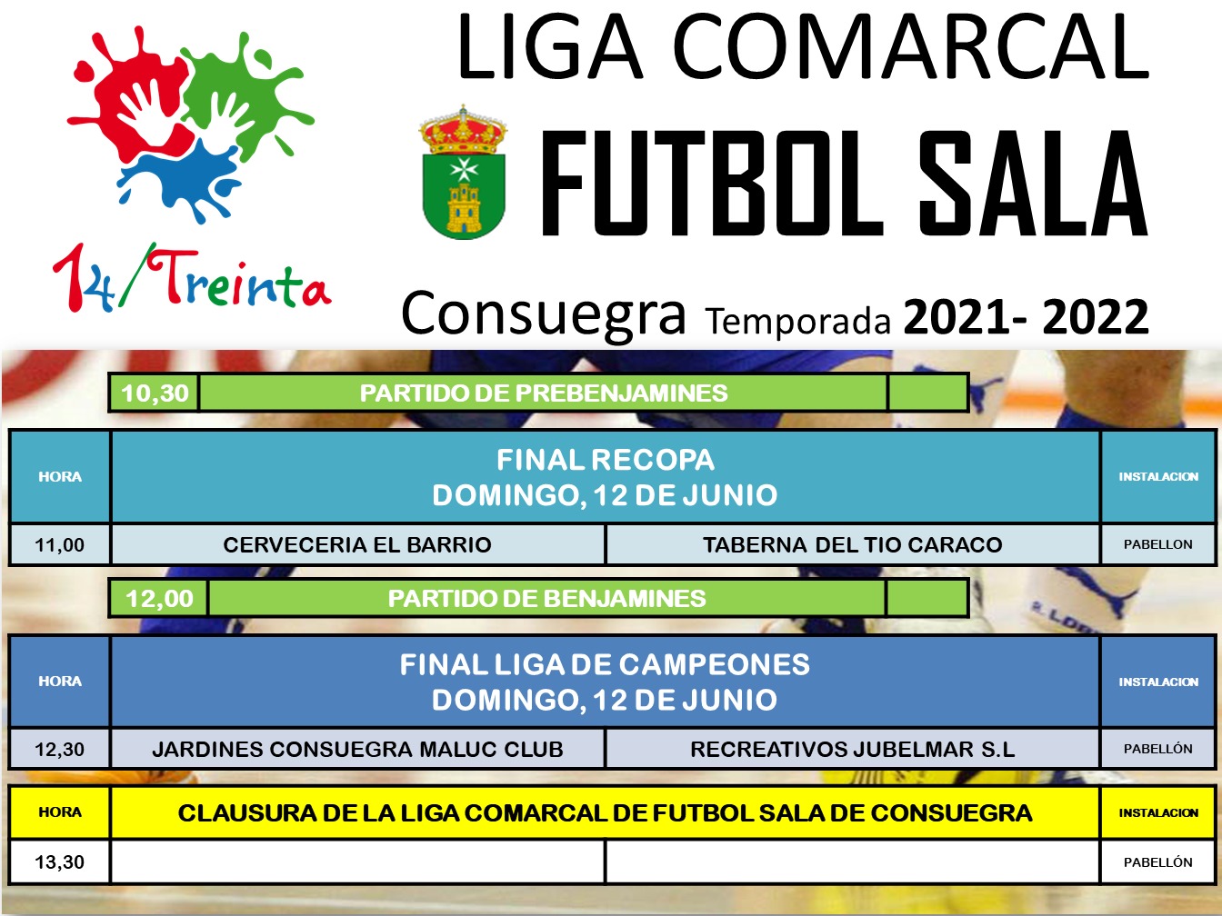 Fase final de Fútbol Sala. Cierre de temporada 2021/2022