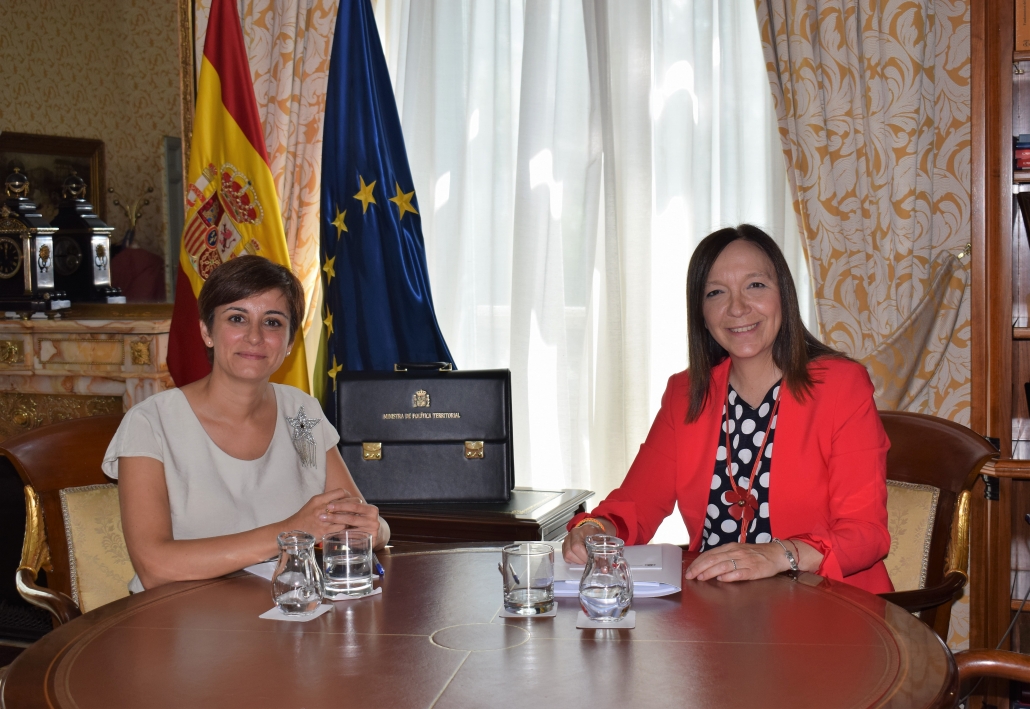 La alcaldesa de Alcázar, Rosa Melchor, se reúne con la ministra de Política Territorial, Isabel Rodríguez