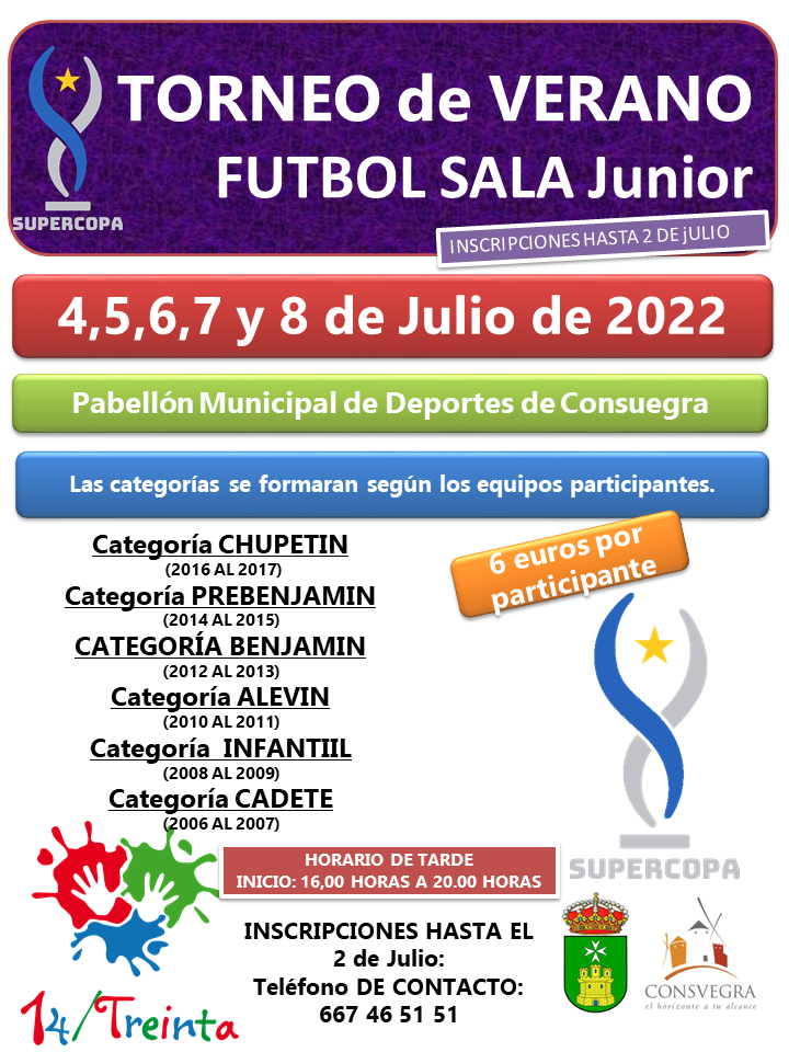 Torneo de Verano Fútbol Sala Junior (SUPERCOPA)
