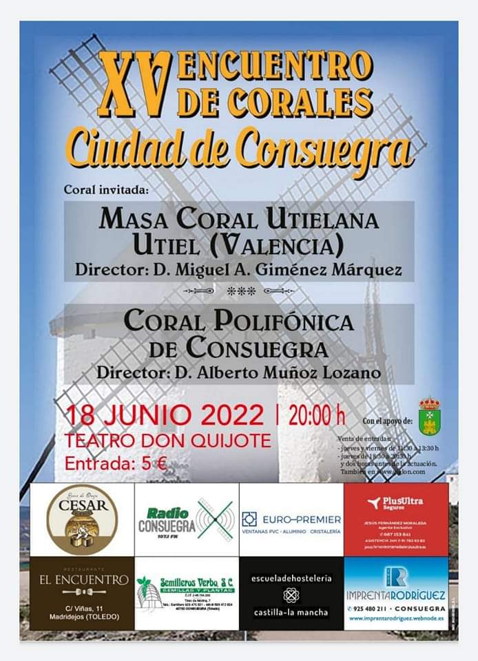 XV Encuentro de Corales Ciudad de Consuegra 2022
