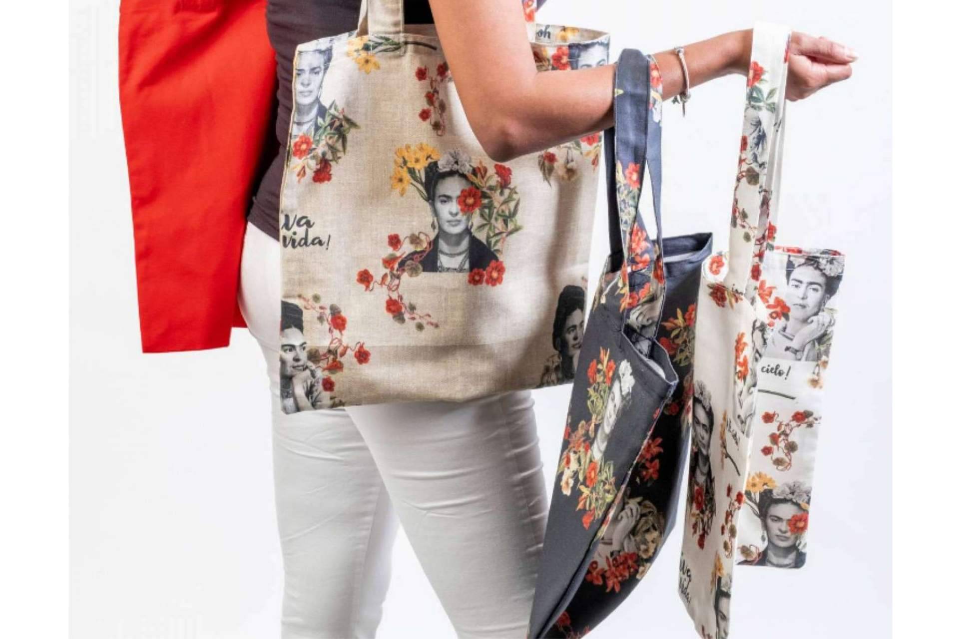 Usanifu Frida Khalo, una bolsa estampada artesanal de la firma Natinee Bags