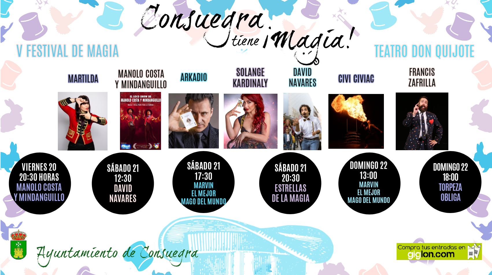 V Festival Consuegra Tiene Magia. Hazte con tu abono