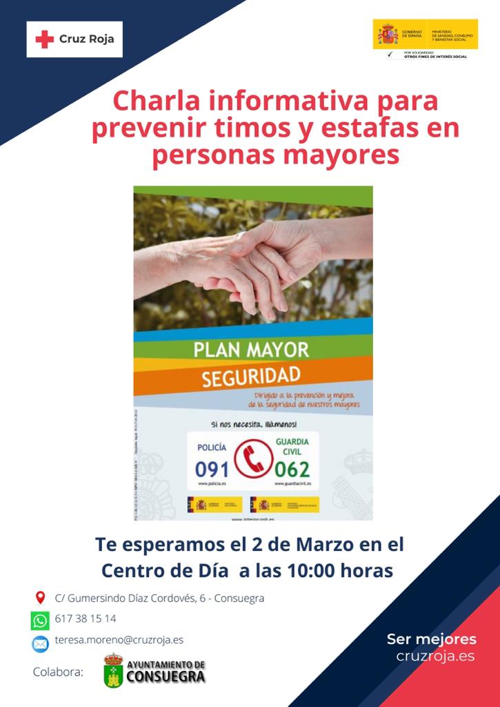 Charla informativa para prevenir estafas a personas mayores