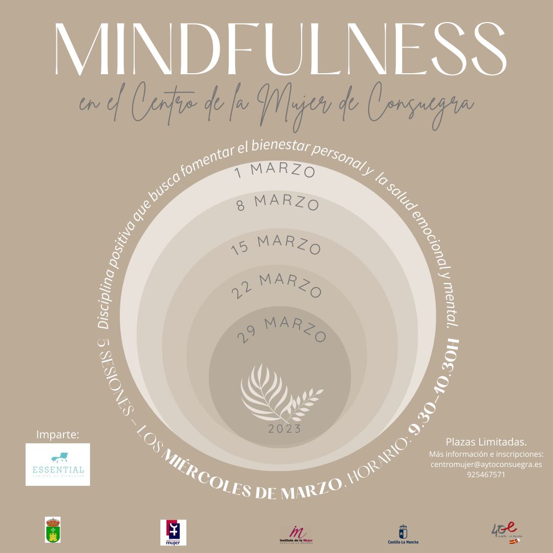 Mindfulness (iniciación) en el Centro de la Mujer de Consuegra (marzo 2023)