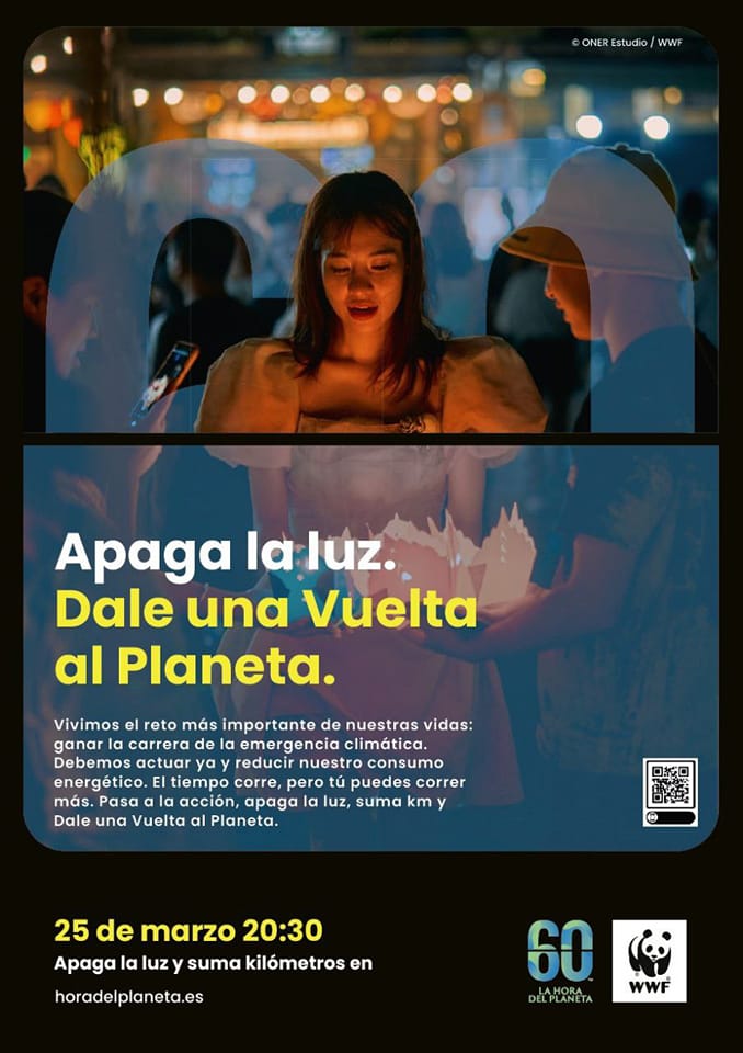 25 de Marzo la Hora del Planeta. Apaga la luz.