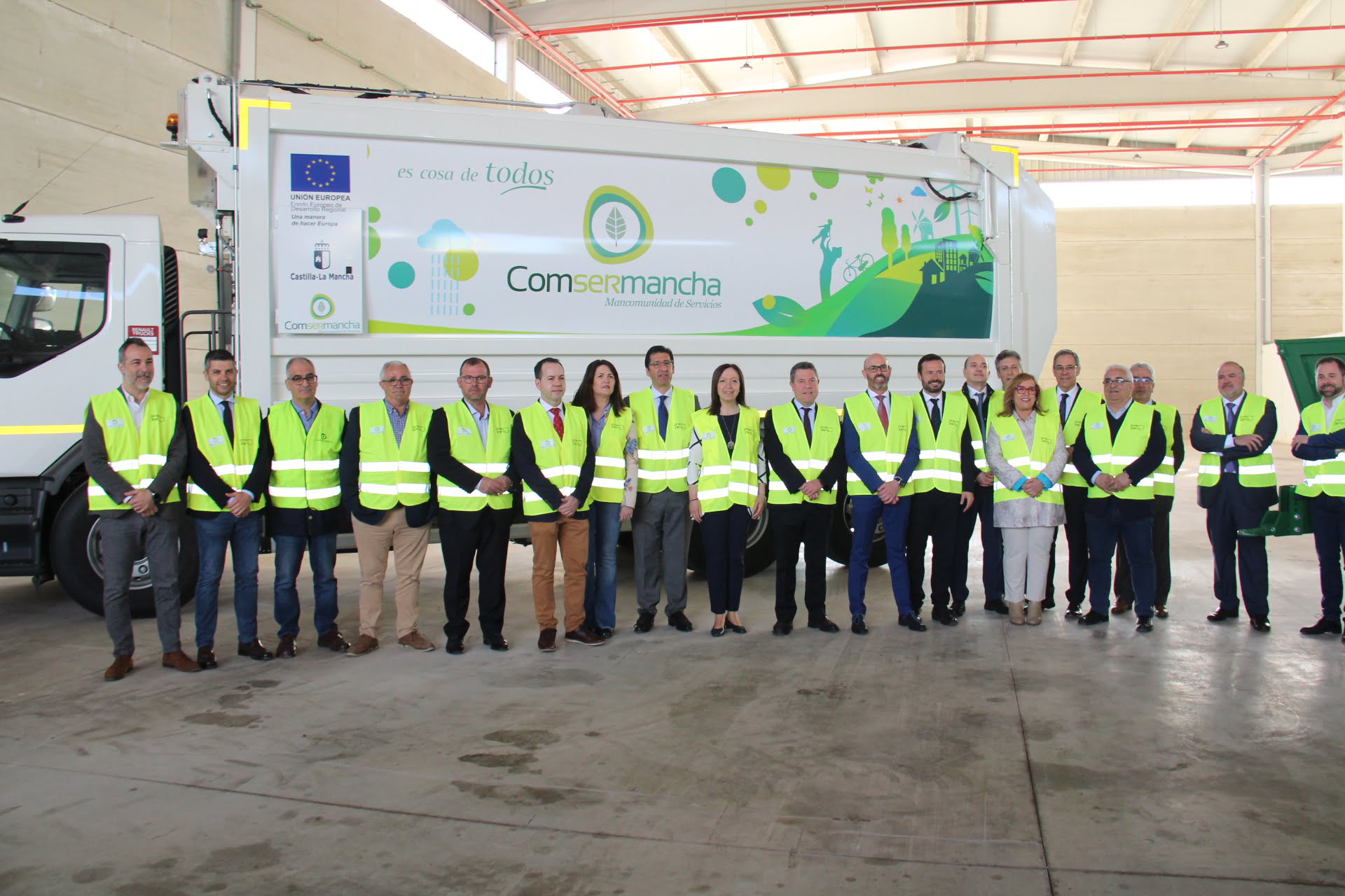 Comsermancha inaugura su modernizada planta de RSU con la presencia de Emiliano García-Page
