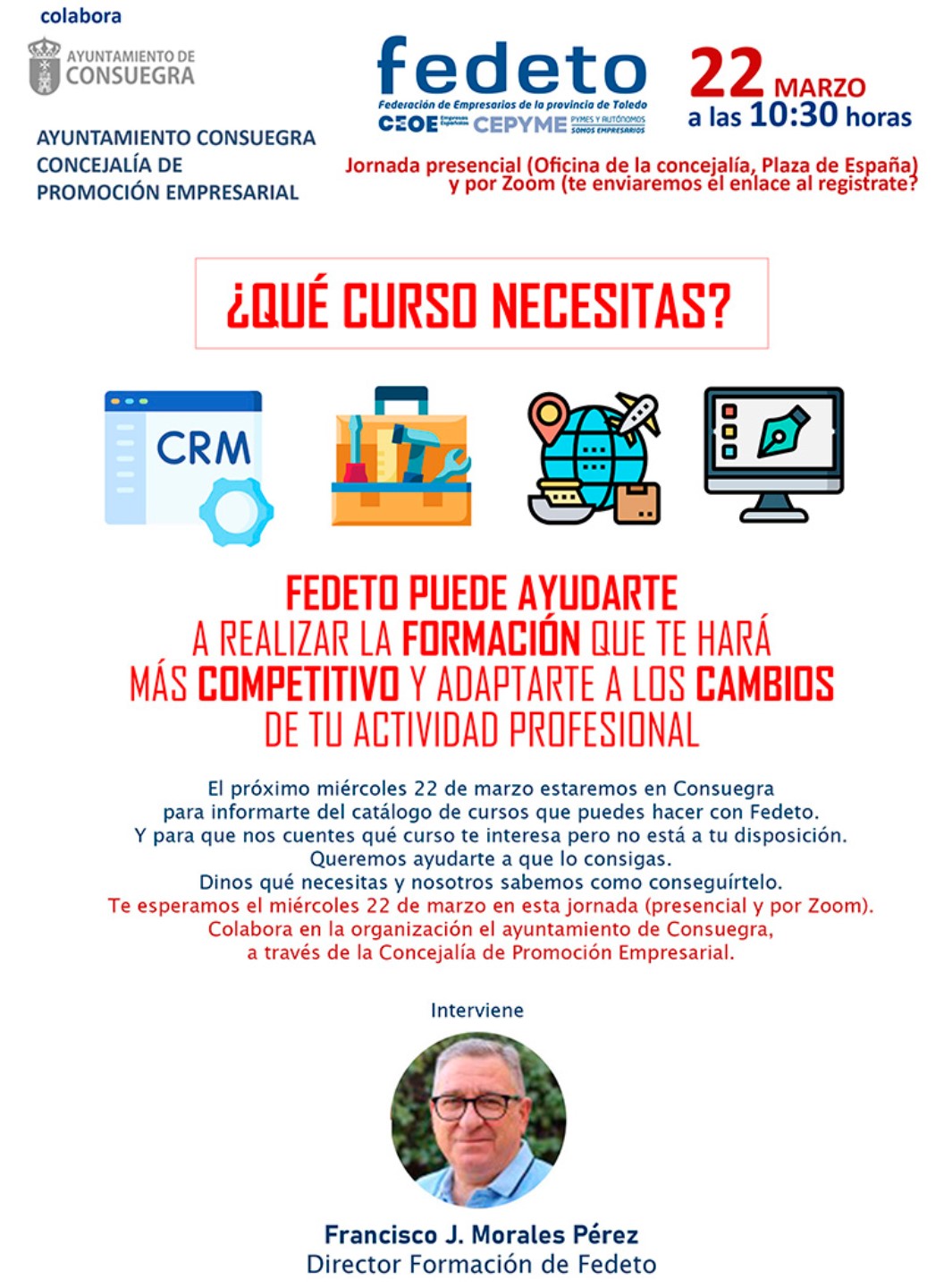 FEDETO. Jornada ¿Qué curso necesitas?