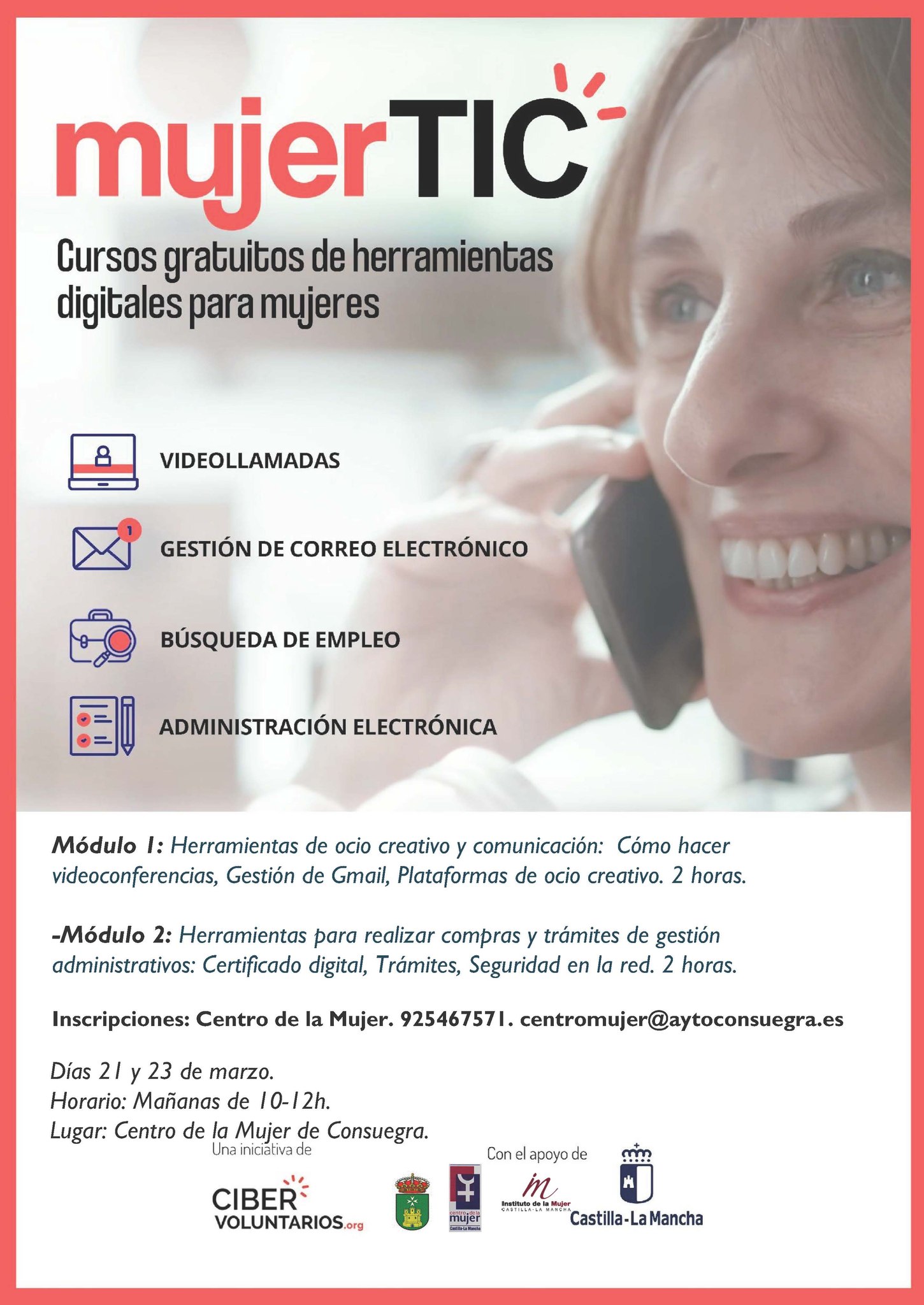 Mujer TIC. Cursos gratuitos de herramientas digitales para mujeres