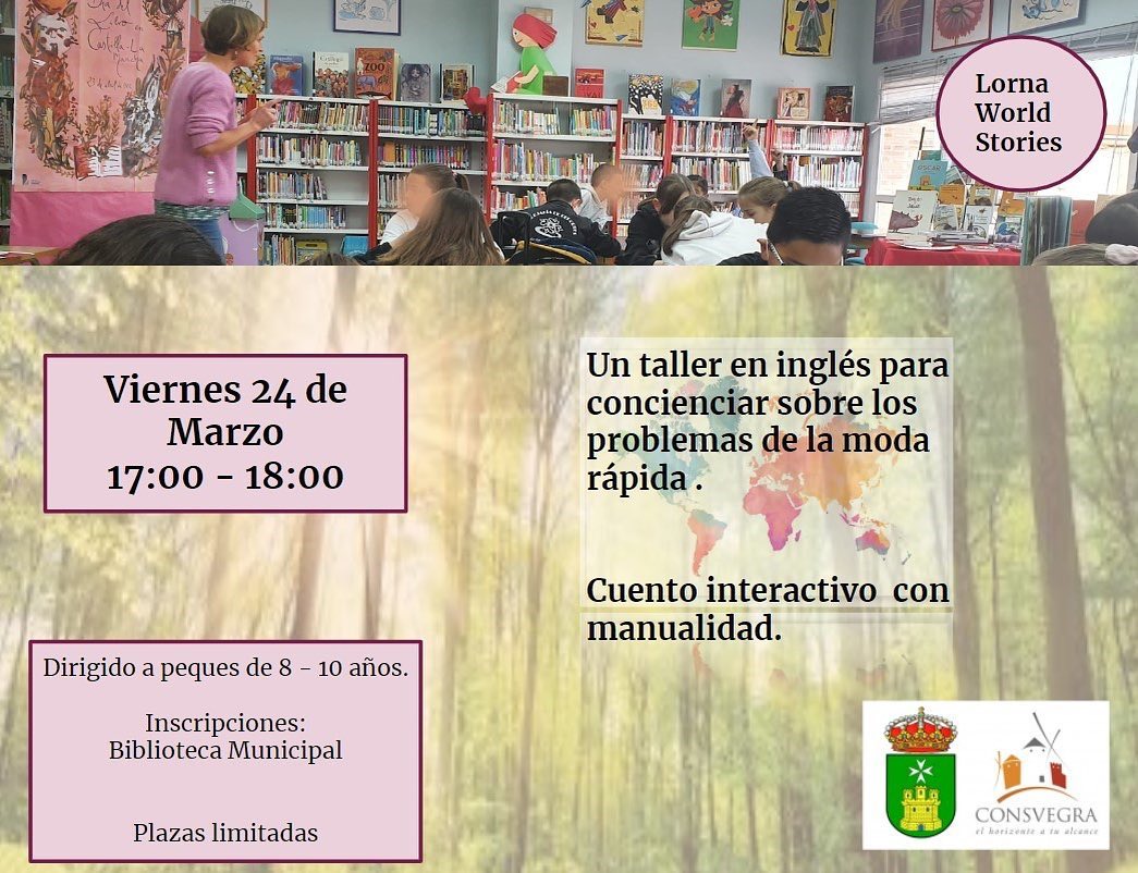 Taller de inglés para los más peques en la Biblioteca Municipal (viernes 24 de febrero).