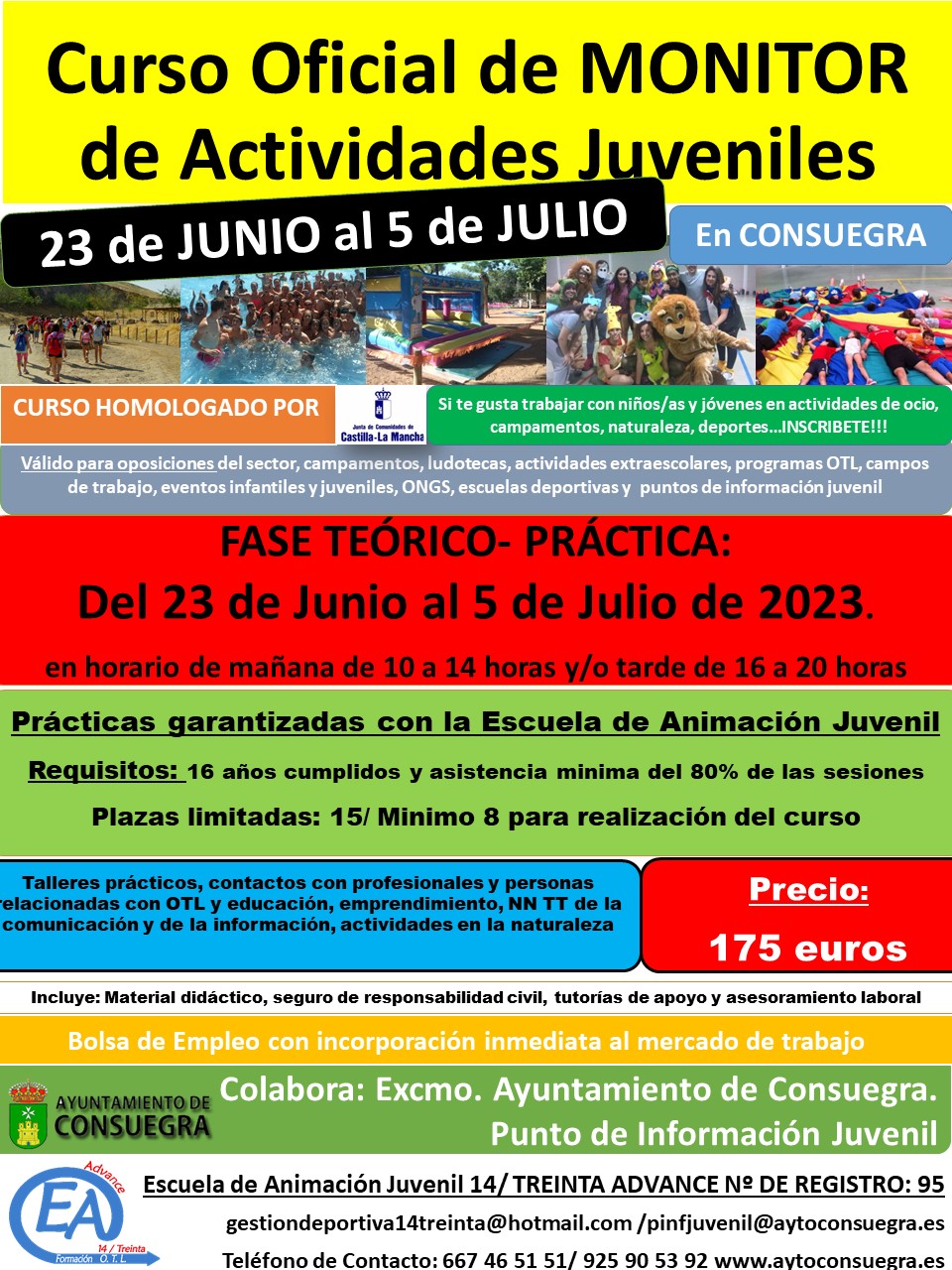 Curso Oficial de Monitor de Actividades Juveniles (junio-julio 2023)