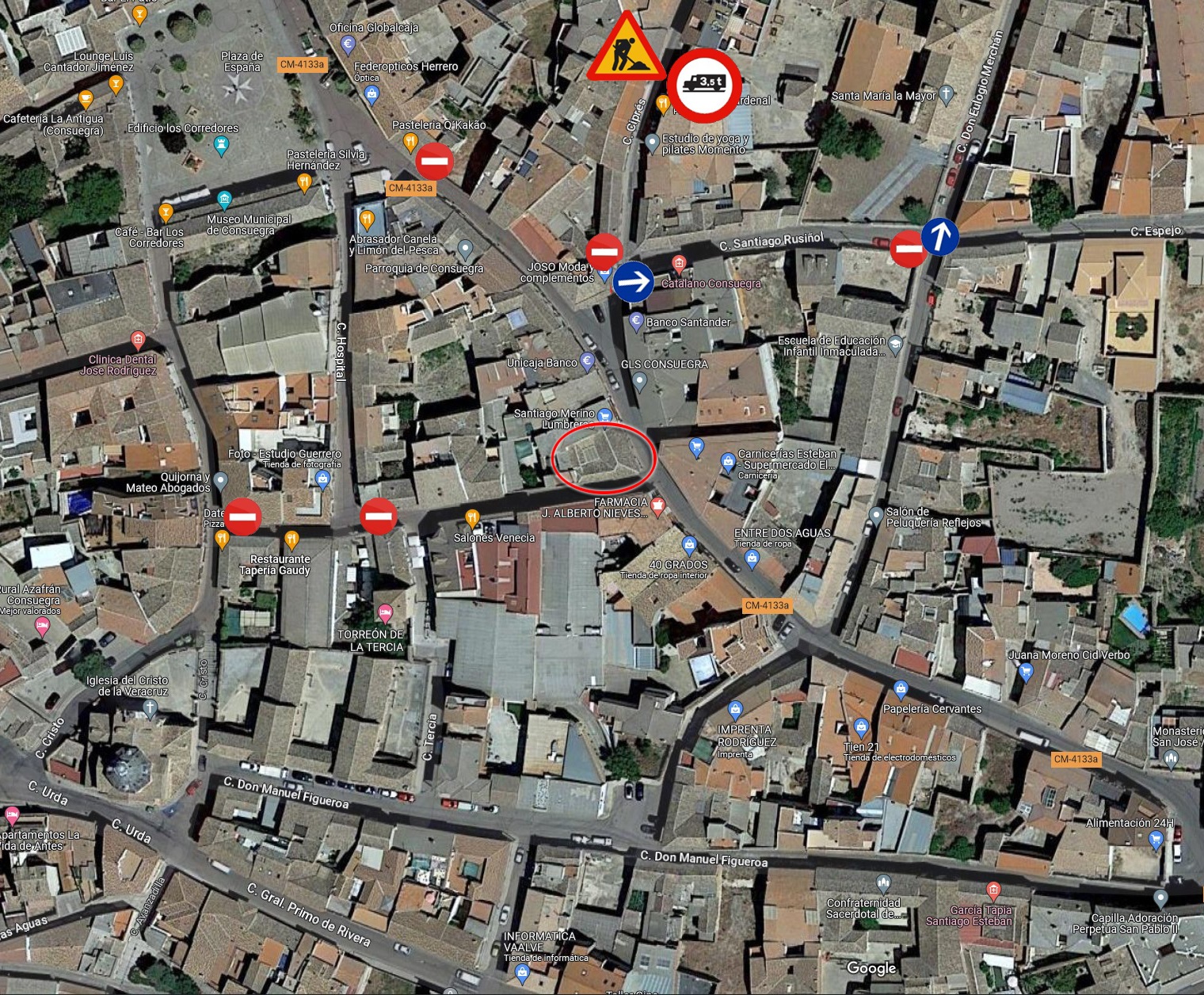 COMUNICADO POLICÍA LOCAL: Demolición de inmueble en calle Carmen, a partir del próximo jueves 1 de junio.