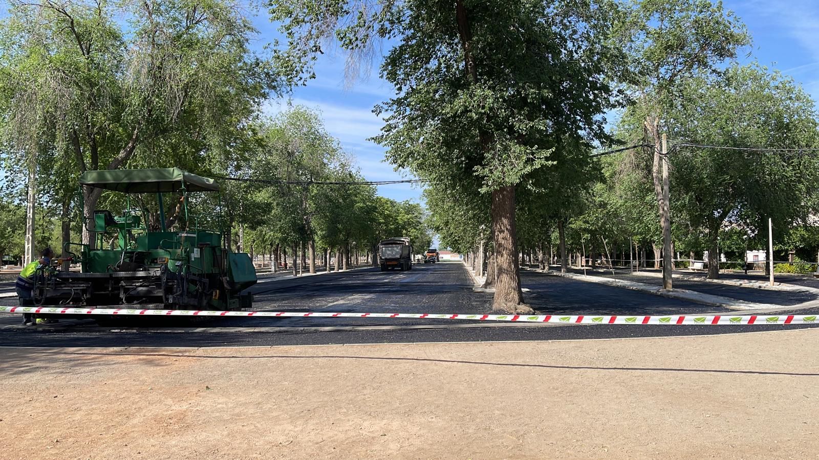 Comienzo de las obras de repavimentacion del paseo