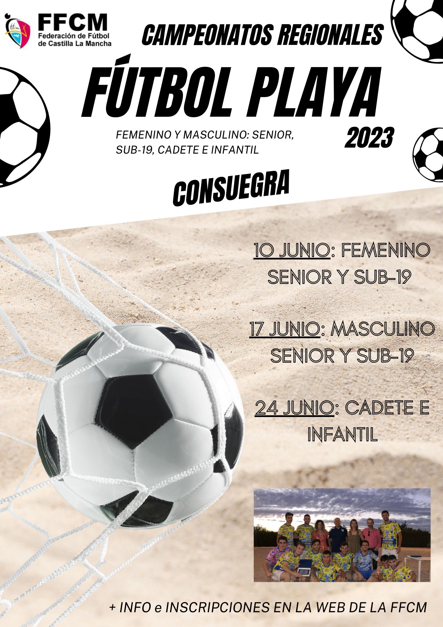 Consuegra será sede regional de Fútbol Playa