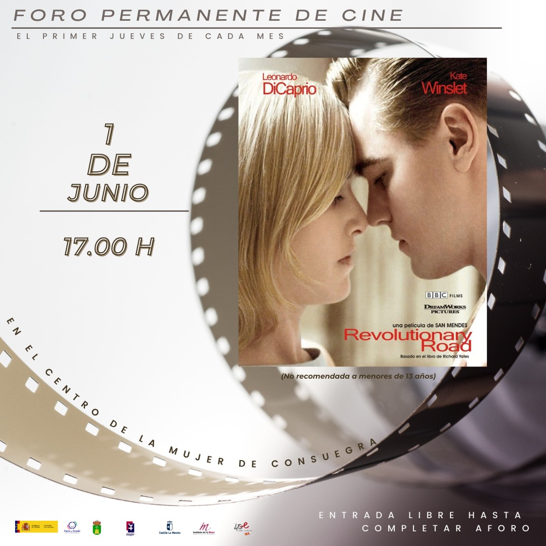Foro de cine Centro de la Mujer «REVOLUTIONARY ROAD», próximo jueves 1 de junio