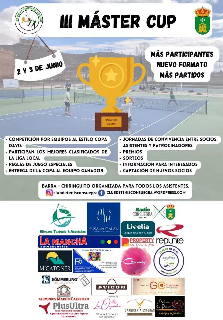 III Master Cup de Ténis (2 y 3 de junio)