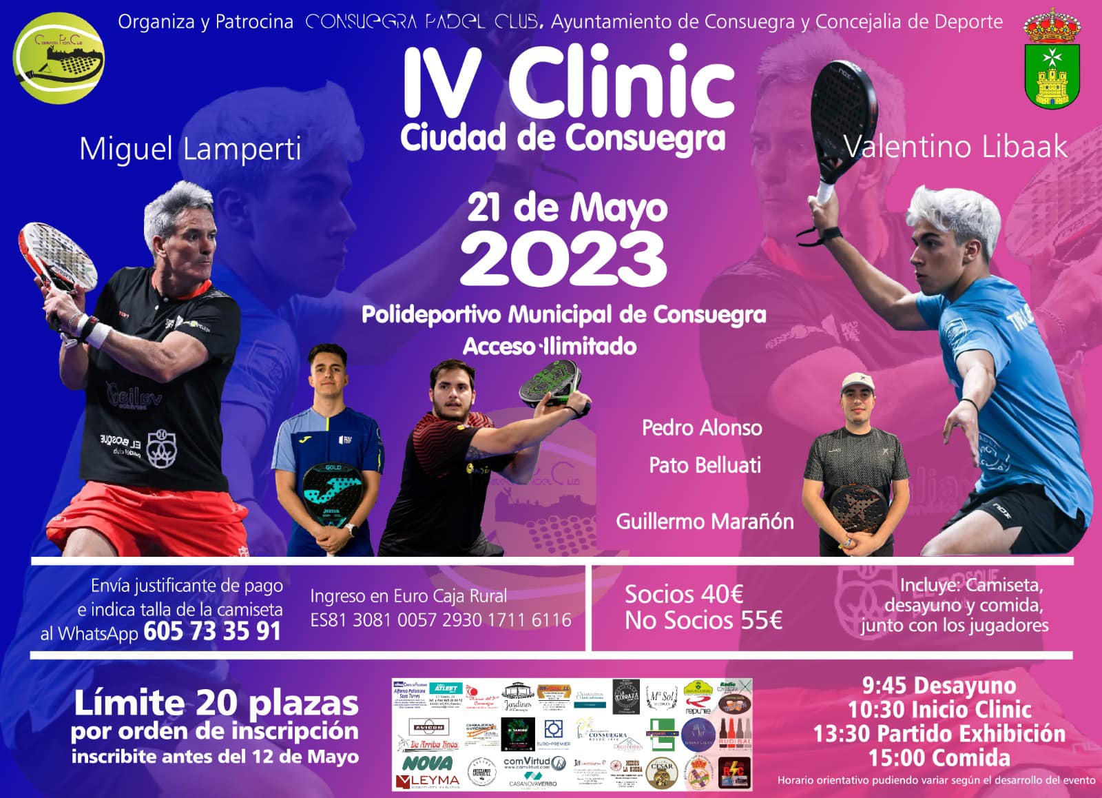 IV Clinic Padel Ciudad de Consuegra 2023