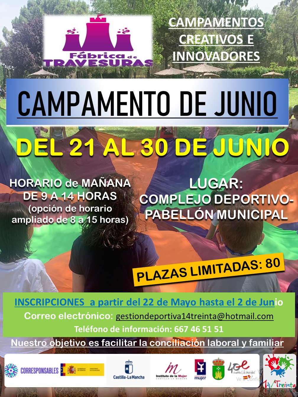 Plan Corresponsables: Campamentos creativos e innovadores (JUNIO 2023)