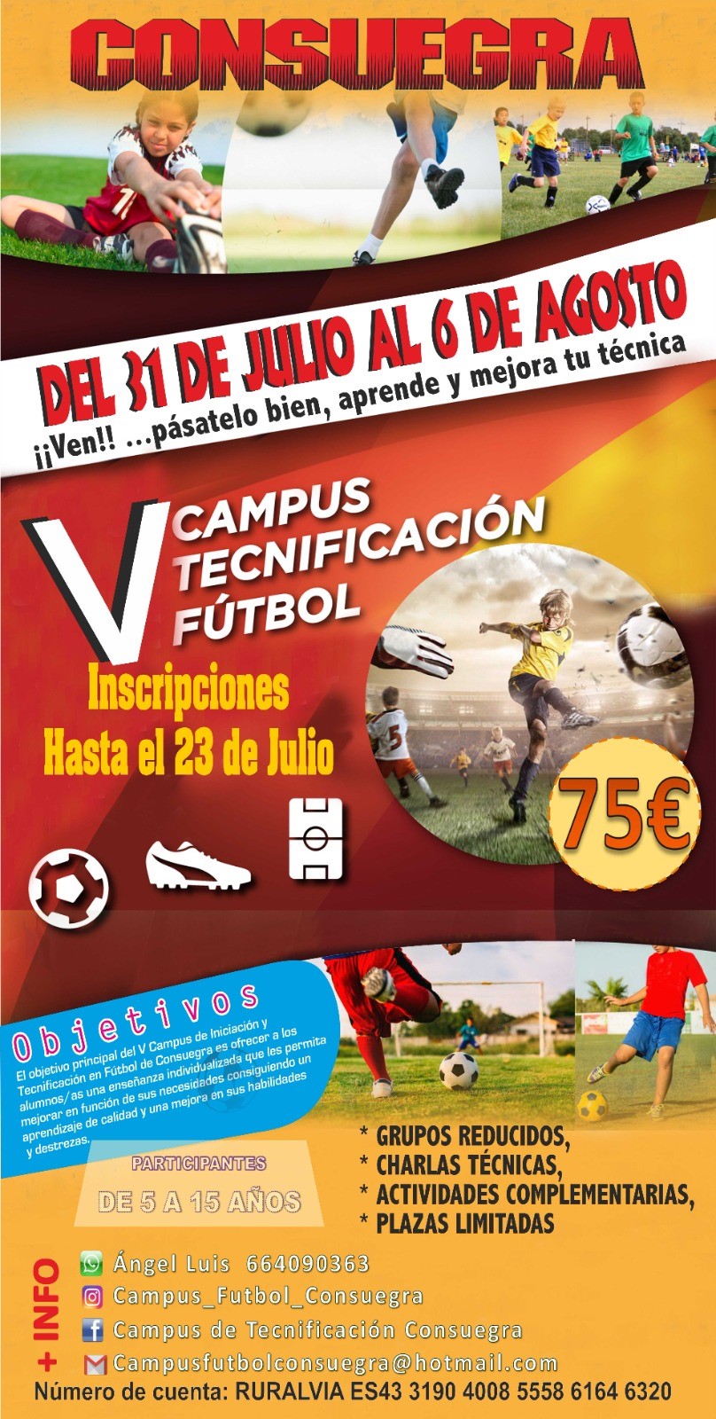 Campus Tecnificación de Fútbol Consuegra 2023