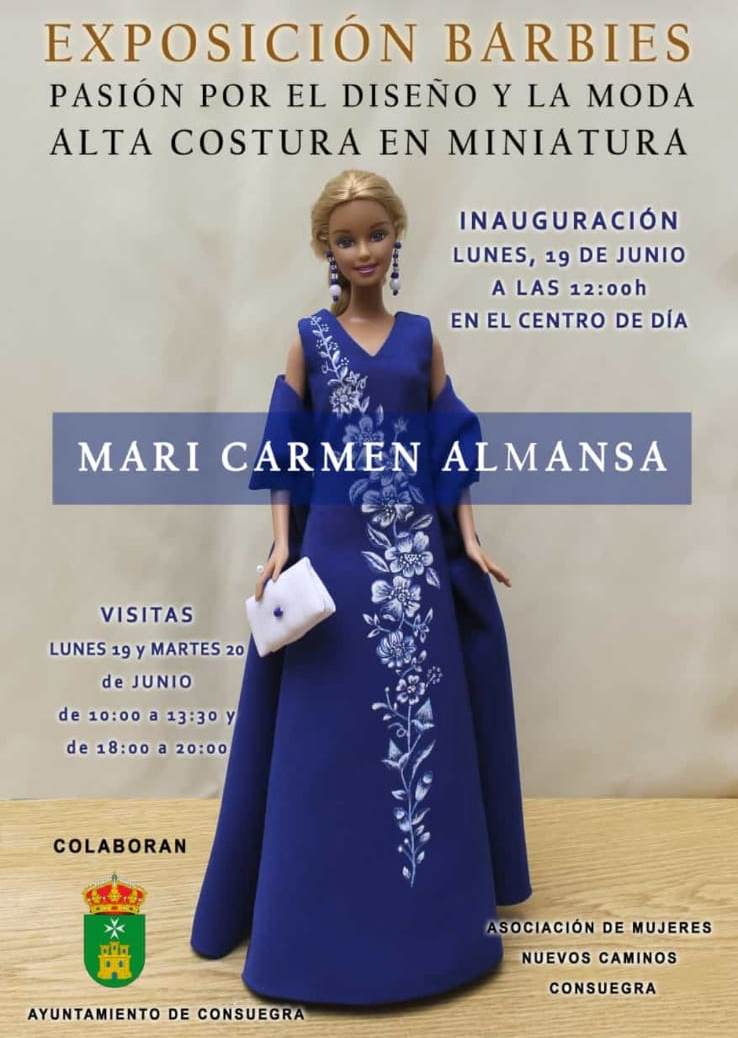 Exposición de Barbies en Centro de Día de Consuegra