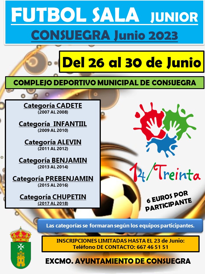 Torneo Fútbol Sala Junior (Junio 2023)