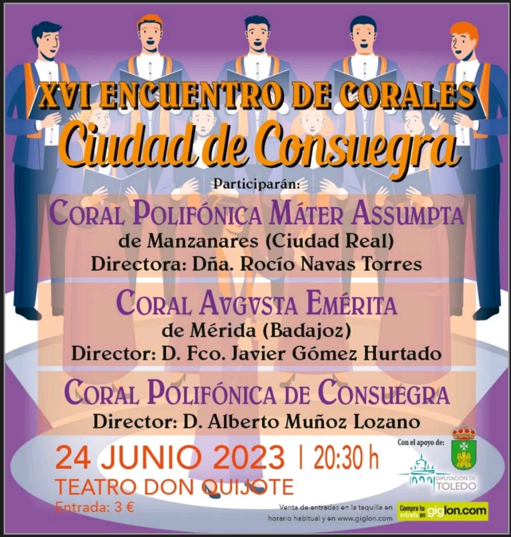 XVI Encuentro de Corales «Ciudad de Consuegra 2023»