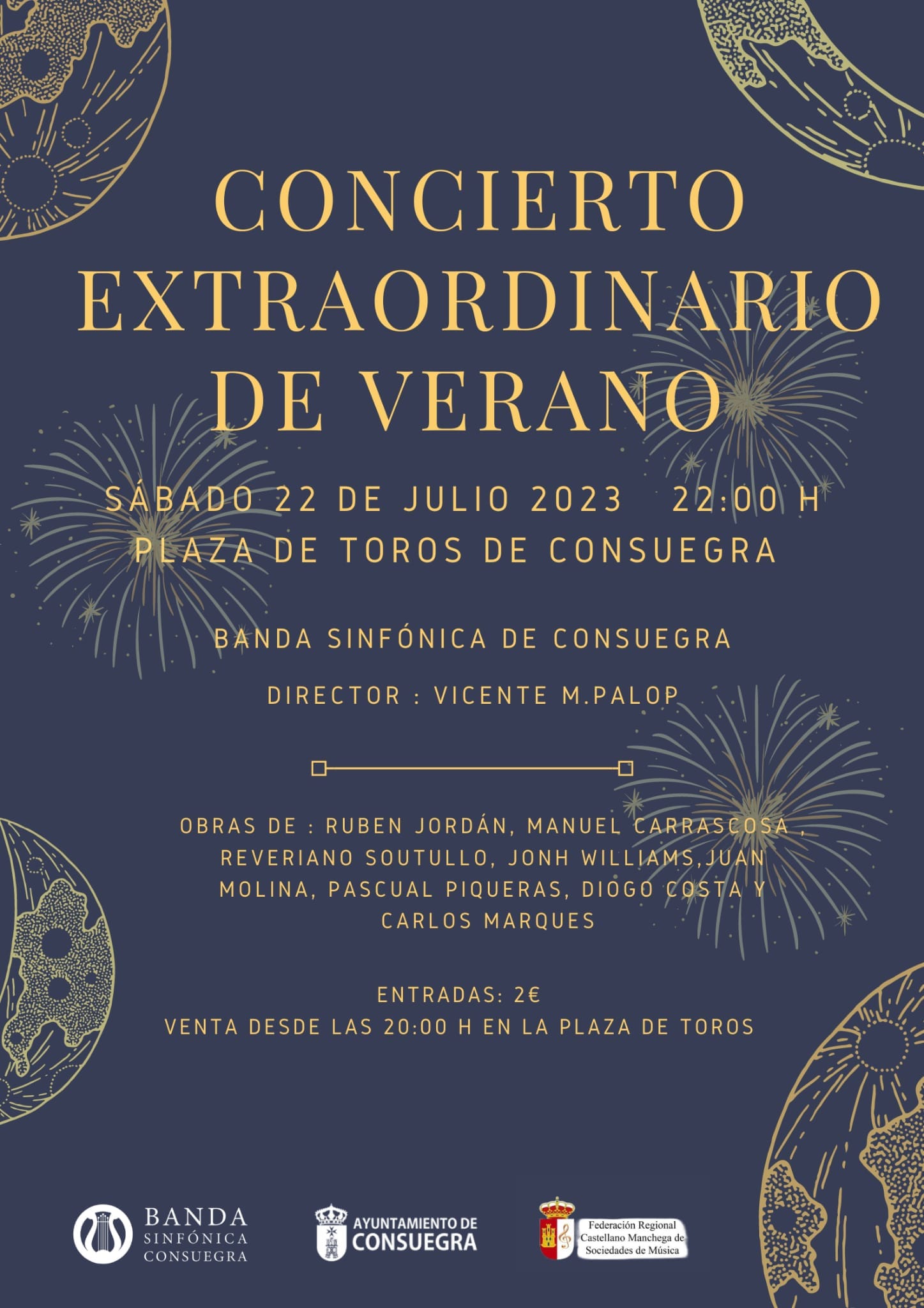 Concierto Extraordinario Verano 2023 de la Banda Sinfónica de Consuegra