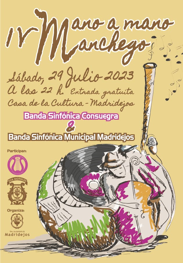 IV Concierto Mano a Mano Manchego 2023, el próximo sábado 29 de julio en la Casa de la Cultura de Madridejos