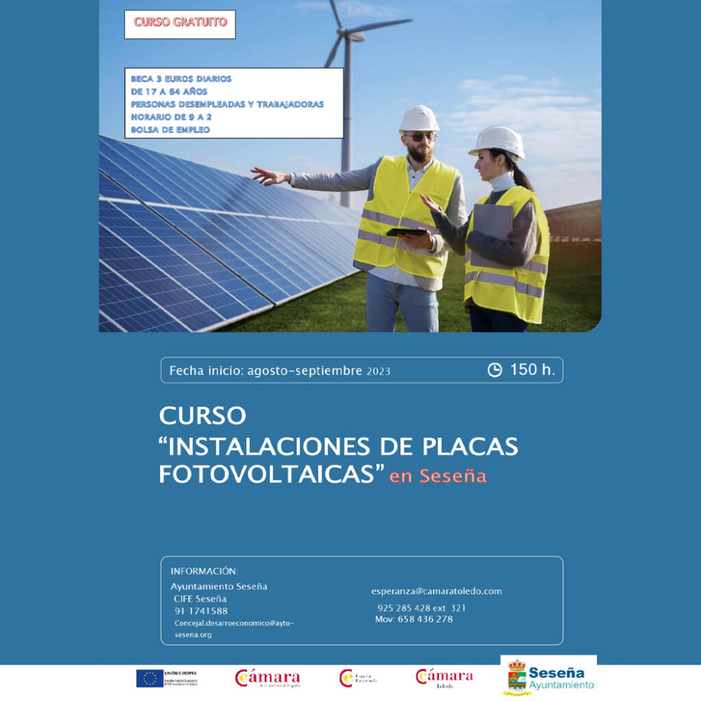 La Cámara de comercio lanza dos cursos GRATUITOS de formación presencial – Ayuntamiento de Seseña