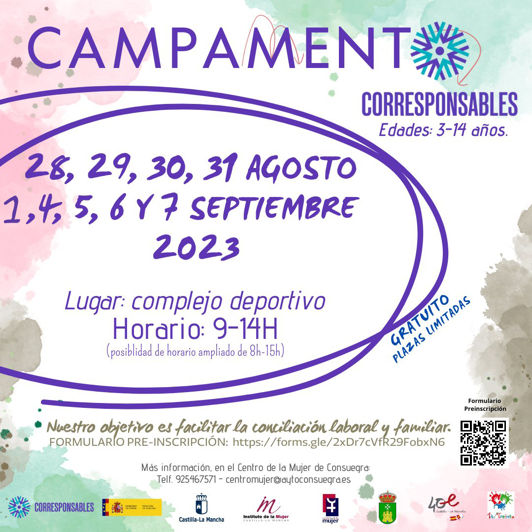Plan Corresponsables: Campamento 3-14 años (28 agosto a 7 septiembre 2023)