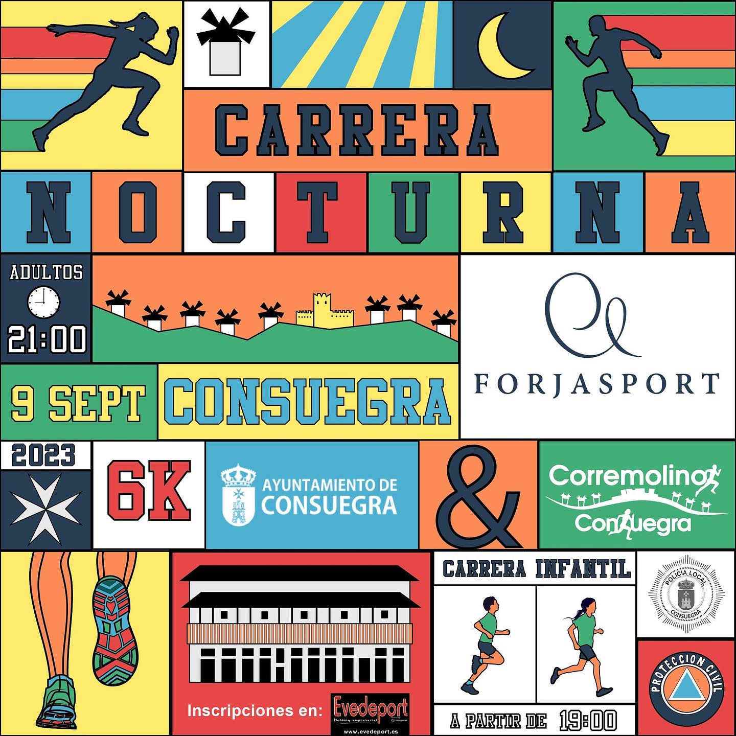 Carrera Nocturna Consuegra 2023 (Sábado 9 de septiembre)