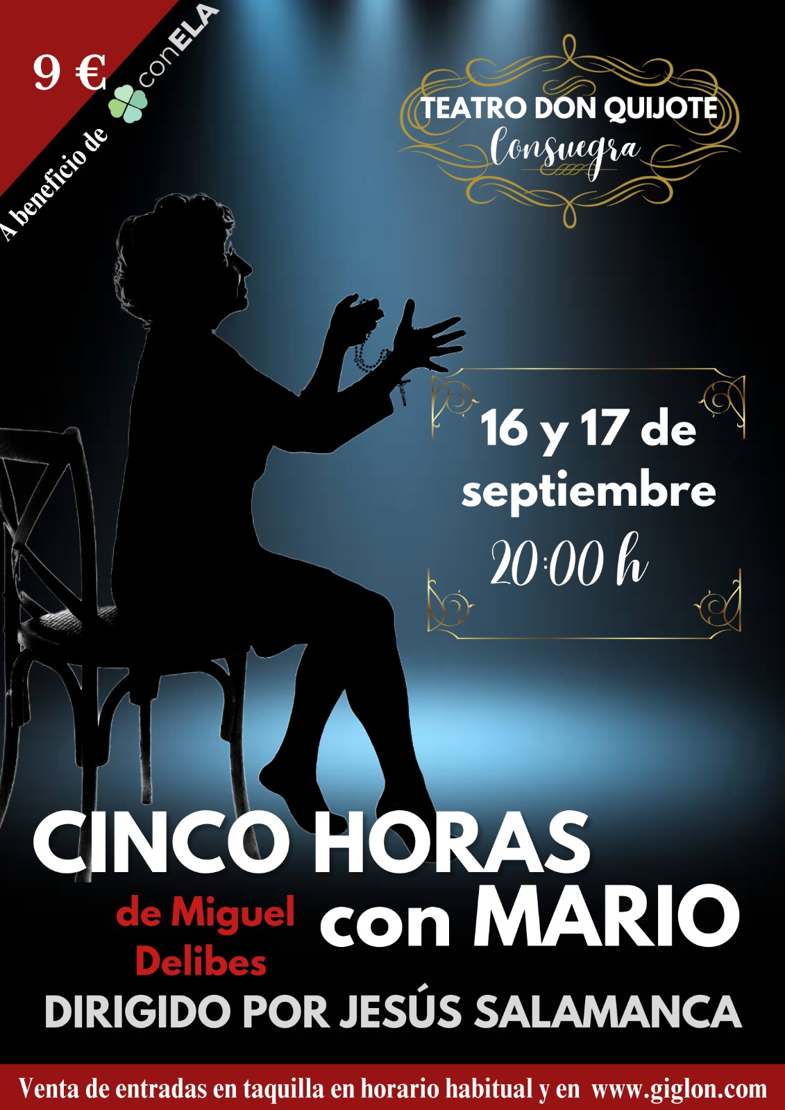 Cinco horas con Mario por Grupo Teatro Mambrino a beneficio de la ELA