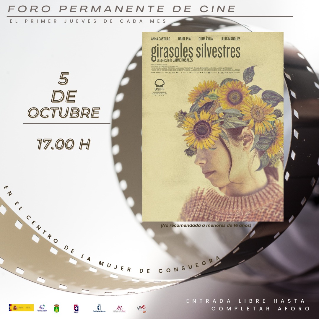 Foro de cine Centro de la Mujer «GIRASOLES SILVESTRES», próximo jueves 5 de octubre