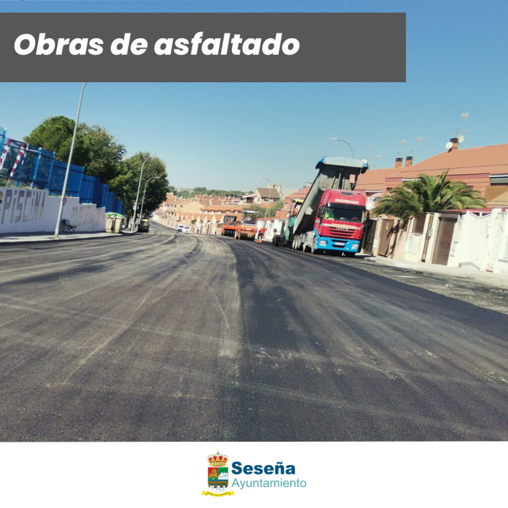Las obras de asfaltado siguen avanzando – Ayuntamiento de Seseña