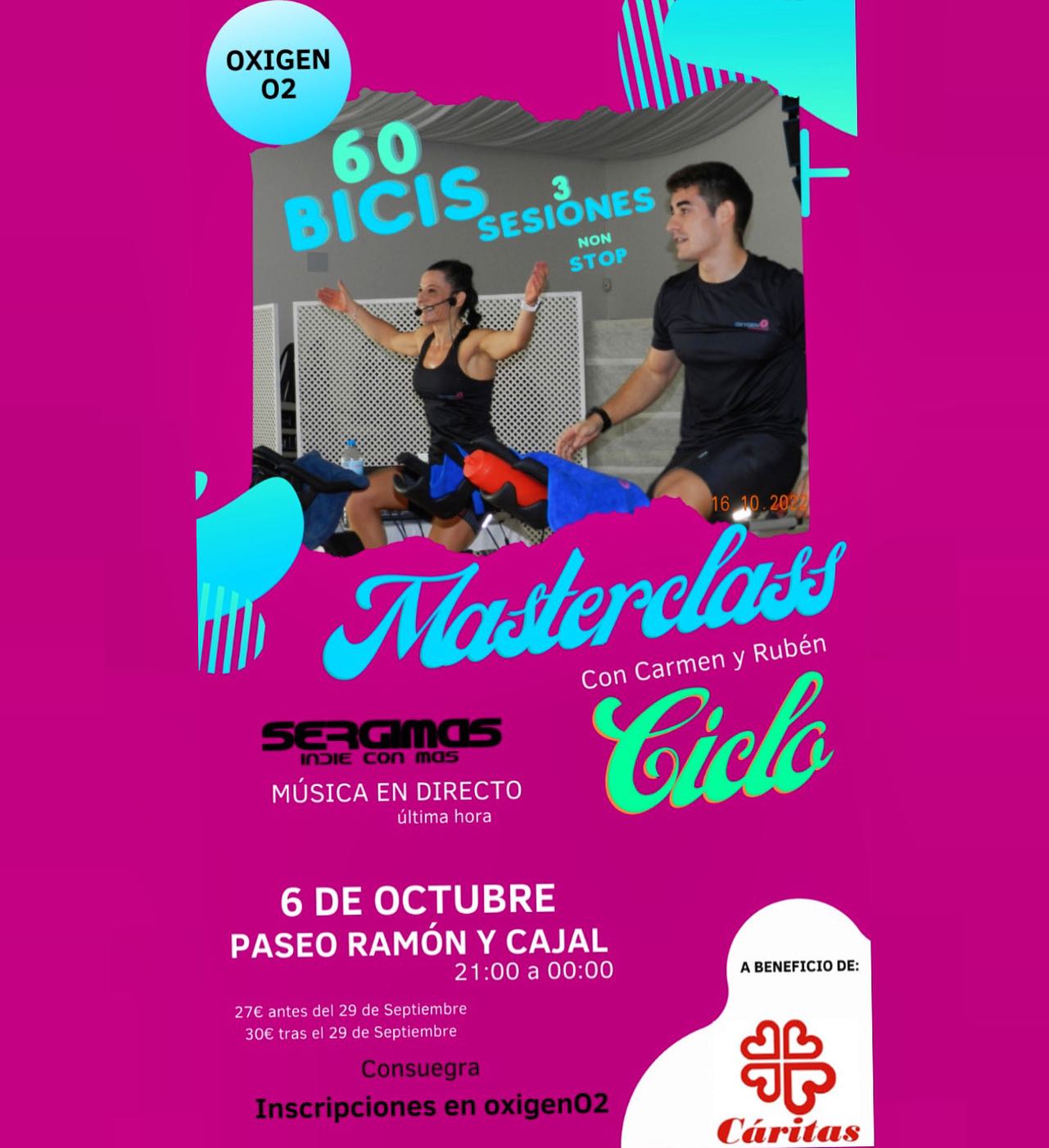 OXIGENO2. Masterclass con Carmen y Rubén (viernes 6 de octubre)