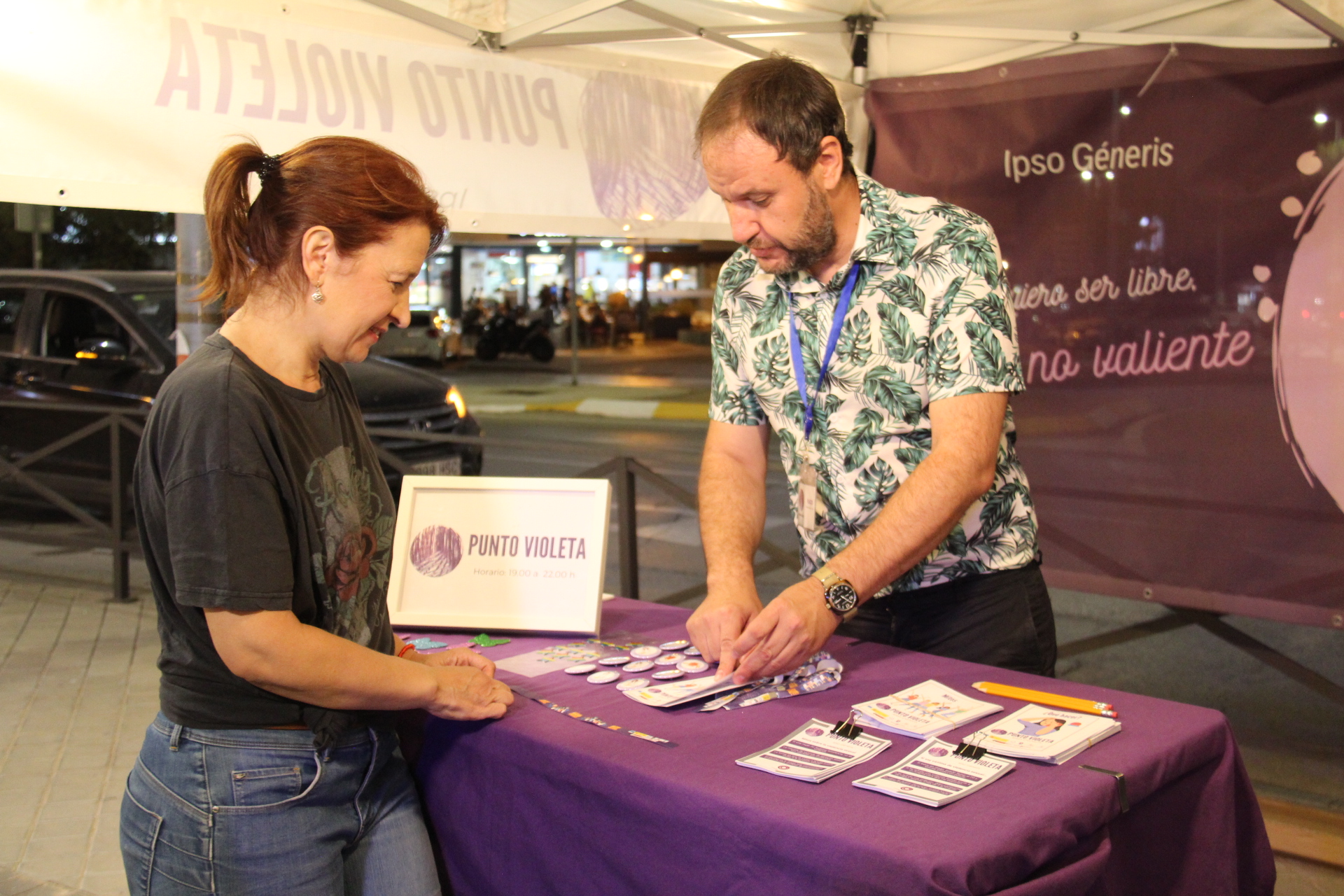 Un año más, la Feria de Alcázar de San Juan instala en el entorno de los multicines un Punto Violeta