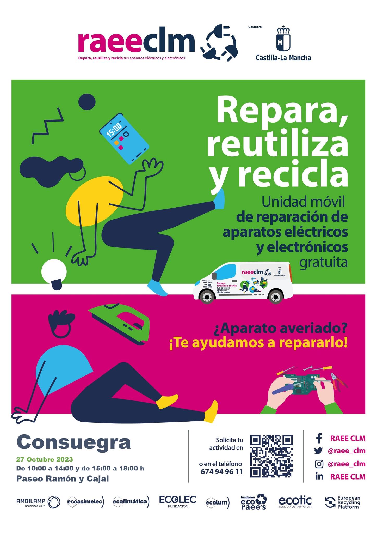 Campaña REPARA, REUTILIZA Y RECILA visita Consuegra