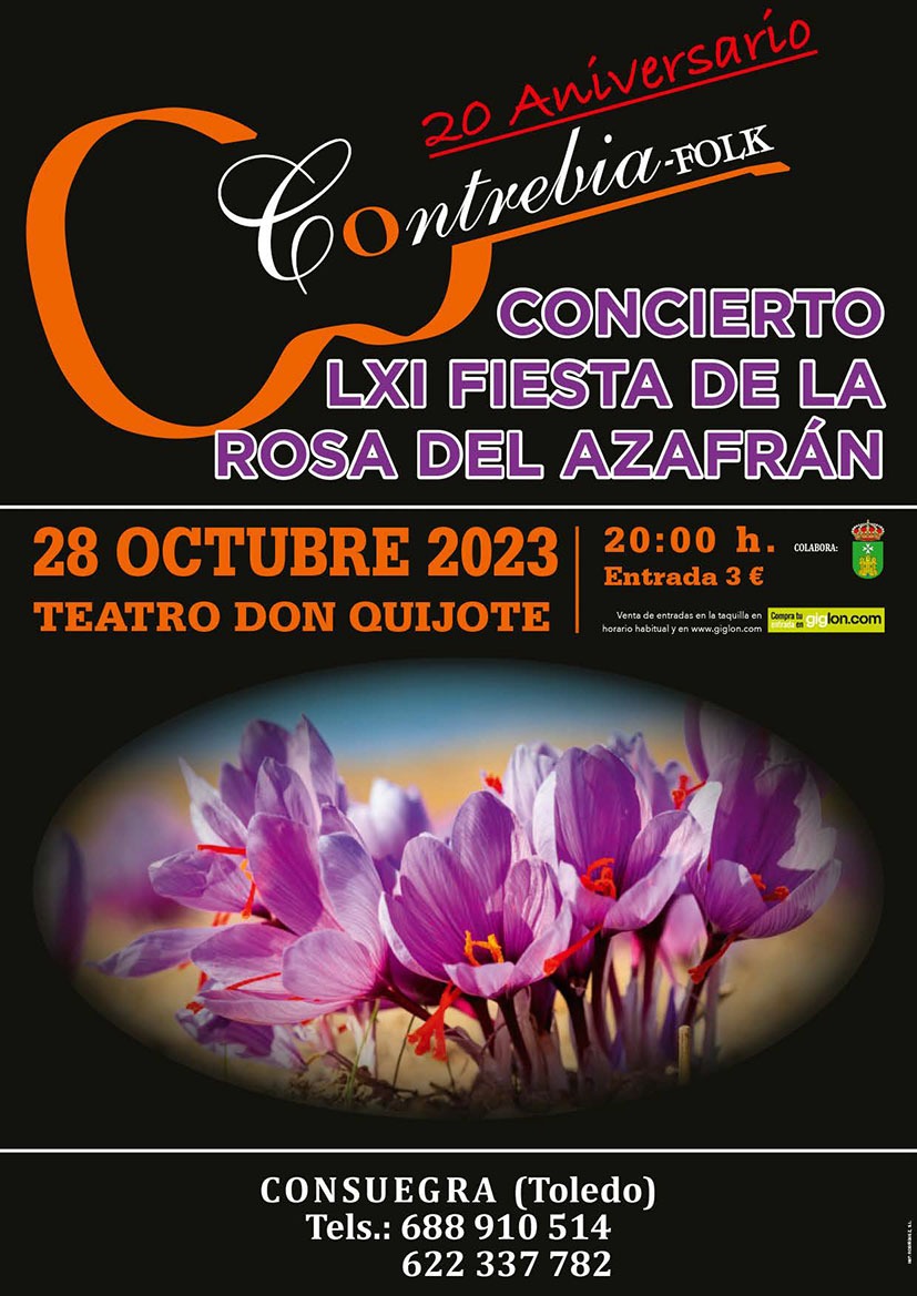 Contrebia Folk en concierto «LXI Rosa del Azafrán 2023»