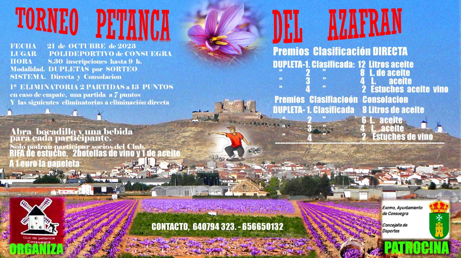 Trofeo de Petanca Rosa del Azafrán Consuegra 2023