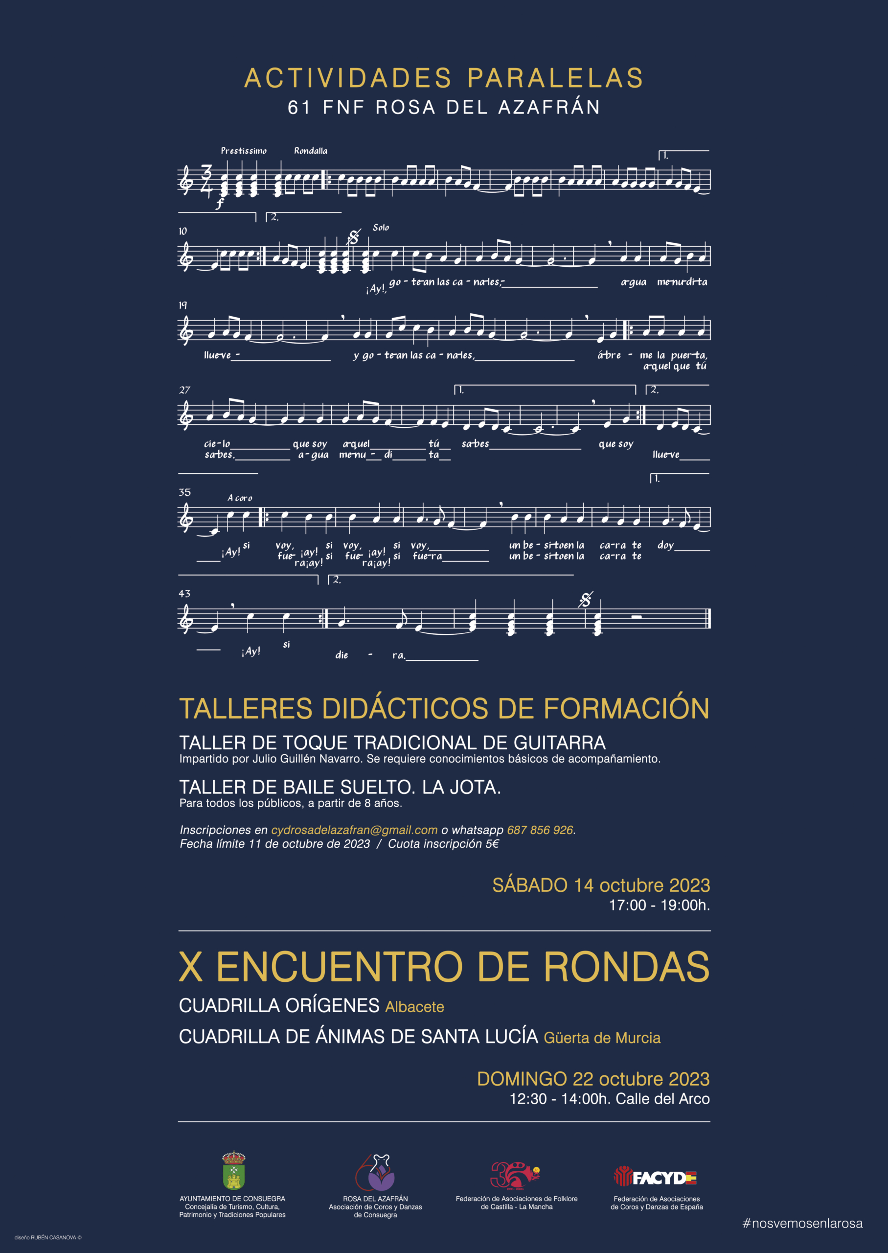 X Encuentro de Rondas Rosa del Azafrán Consuegra 2023